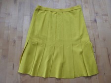 beer Strickrock Wollrock Feinstrick - senfgelb - 42 Vintage - NEU - Bund 86 cm