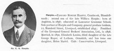 Edward Roscoe Harpin of Blundellsands Liverpool - Antique Print 1911