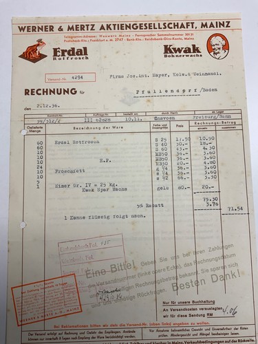 Mainz 1936 erdal - ,