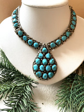 Indianerschmuck Silbercollier