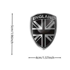 3D Gel Aufkleber Union Jack Schwarz Flagge Sticker Emblem England Flag