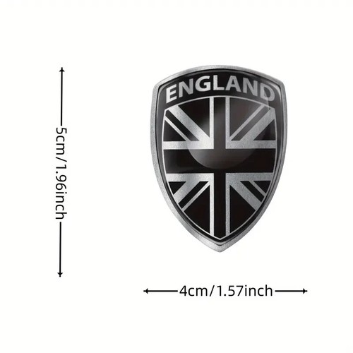 Gel aufkleber union jack - 3d,