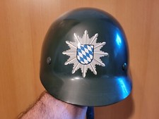 BAYERISCHE GRENZPOLIZEI BY SCHUTZHELM 1970ER JAHRE - GRÖSSE 1