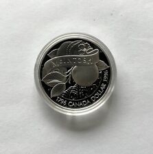 Kanada Dollar 1996 McIntosh Apfel Silber PP mit Zertifikat und Box #JPW