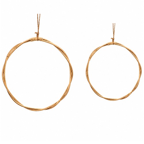 Rattan kranz rund 2er set - 2er,