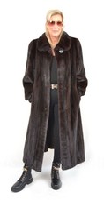 US5584 REAL SAGA MINK FUR COAT