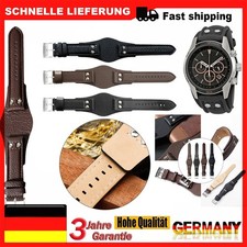 22mm Echtleder Uhrenarmband
