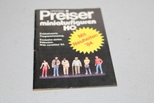Preiser Figuren - Katalog 1984 mit Neuheiten Spur H0