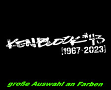 Ken Block RIP Aufkleber Rally Legende Autoaufkleber Tuning Sticker
