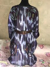 VINTAGE TUNIKA LANGE BLUSE Ikat  USBEKISTAN L
