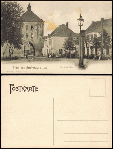 Postcard greifenberg gryfice - postcard,