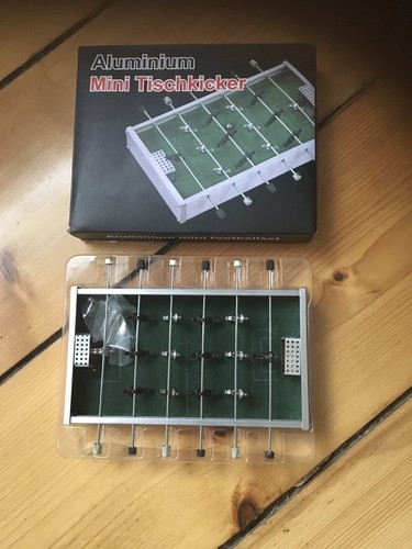Aluminium mini tischkicker - aluminium,