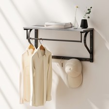 Homcom wandgarderobe mit - wandgarderobe,