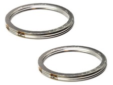 Auspuff Krümmer Dichtung Set 2 Stück  für Honda PC 800 VT VTR XL 1000 Kawasaki 