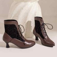 Retro Damen Stiefeletten