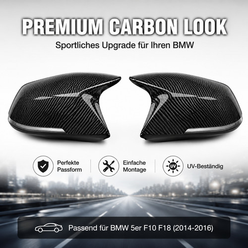 Carbon look spiegelkappen - carbon,