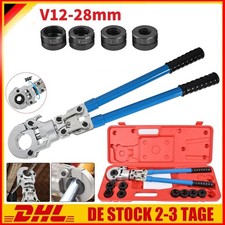 V-Kontur Presszange 15-28mm Rohrpresszange New Pressfittinge Preßzange 360° DHL