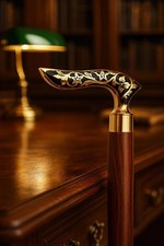 Antiker Messing Jaguar Kopf