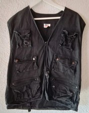 Herren Funktionsweste mit vielen Taschen, Schwarz Größe XL Frachtweste
