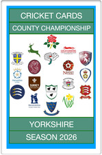 YORKSHIRE CCC 2026 SEASON