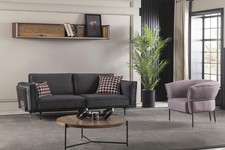Sofa 3+1 Sitz in Grau Moderne