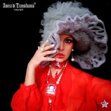 Damen Hut Fascinator Breite