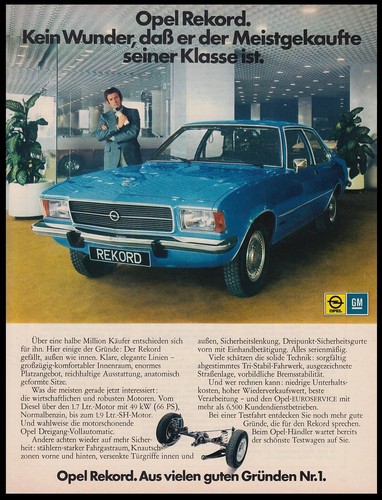 Opel rekord reklame - d,