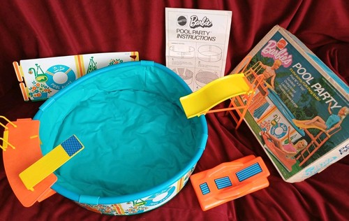 Barbie mattel pool - barbie, party