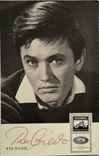Rex Gildo signiert Film Musik TV Autogramm Karte Unterschrift Signatur