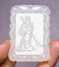 6CM Old Chinese White Jade