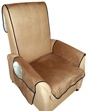 Sesselschoner Velourleder