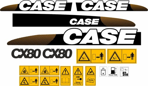 Case cx80 bagger excavator - case,
