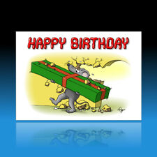 10 lustige Postkarten witzige Glückwunschkarten Geburtstag Cartoon Maus Geschenk