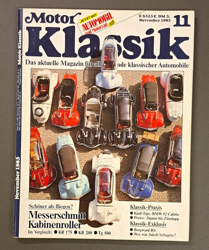 Motor klassik 1985 - klassik, 11/1985