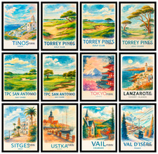 Weltstädte Reise Poster Druck