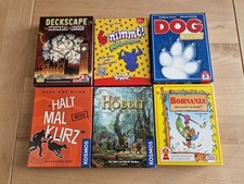 6x Kartenspiel Vollständig kaum unbespielt Deckscape 6 nimmt Hobbit Bohnanza usw