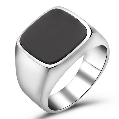 Siegelring onyx stein schwarz - onyx,