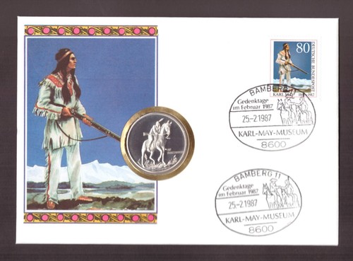 Silber medaille numisbrief - **,