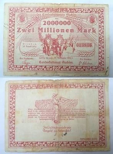 Banknote inflation millionen - banknote, 2
