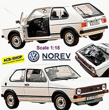 VW Golf 1 GTI Typ 17 Limousine 1975-83 Alpinweiß white 1:18 Norev 188484