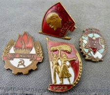 4 kleine Abzeichen UDSSR