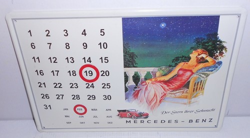 Blechschild kalender 30x20cm - kalender,