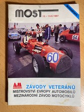 Rennprogramm Oldtimer Grand Prix EM Most 1987 Motorsport A5 48 Seiten