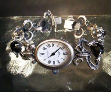 Damen Uhr Silber 835 Saphir