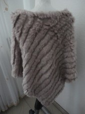 Poncho NEU Pelzponcho Echt