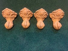 4 antike Badewannenfüße