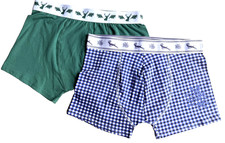 NEU Gr. 5 (S) Boxer Shorts Herren SET Trachtenmotiv  Bund 74-80 cm Unterwäsche