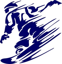 Auto-Aufkleber Snowboard 004