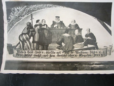 Ansichtskarte Erzgebirge Olbernhau Hotel zur Gerichtsschänke Freskenbild 1940