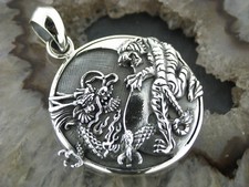 Silber Ketten Anhänger Yin